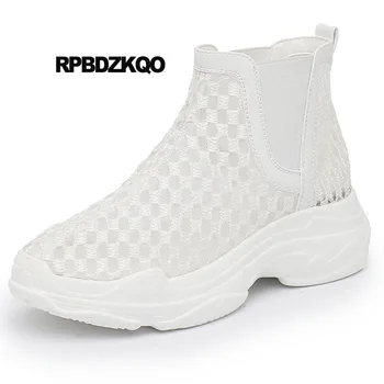 Ankle Sandals Women Wedge Muffin Casual Cutout Mesh White Platform Boots Flatform Booties Cut Out Sneakers Chelsea Summer Shoes
Ankle Sandals Women Wedge Muffin Casual Cutout Mesh White Platform Boots Flatform Booties Cut Out Sneakers Chelsea Summer Shoes