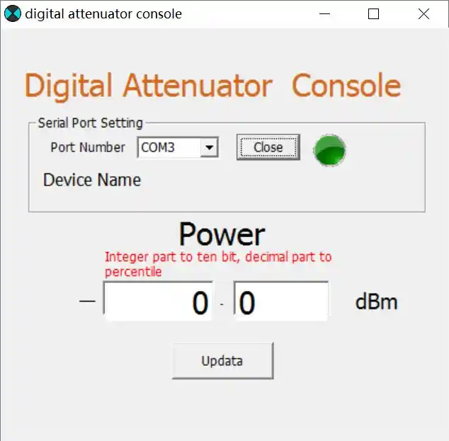6g digital programmable attenuator 30db stepper 0