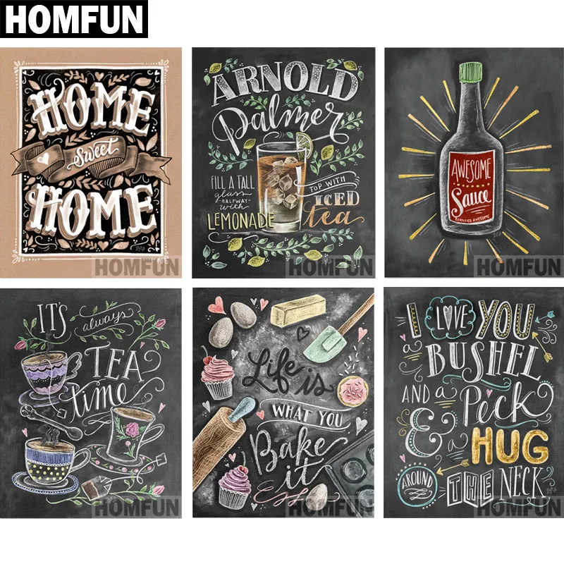 HOMFUN 5D Diamond Painting Full Drill Diamond Embroidery "Blackboard text" Picture Of Rhinestone Handmade Home Decor A06821
HOMFUN 5D Diamond Painting Full Drill Diamond Embroidery "Blackboard text" Picture Of Rhinestone Handmade Home Decor A06821