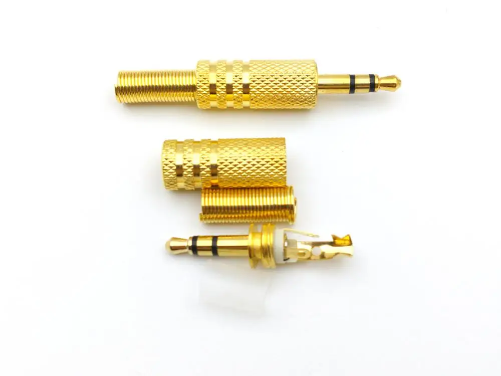 50pcs gold-plated Stereo male 1/8 3.5mm Jack Plug Audio adapter Booted headphone
50pcs gold-plated Stereo male 1/8 3.5mm Jack Plug Audio adapter Booted headphone