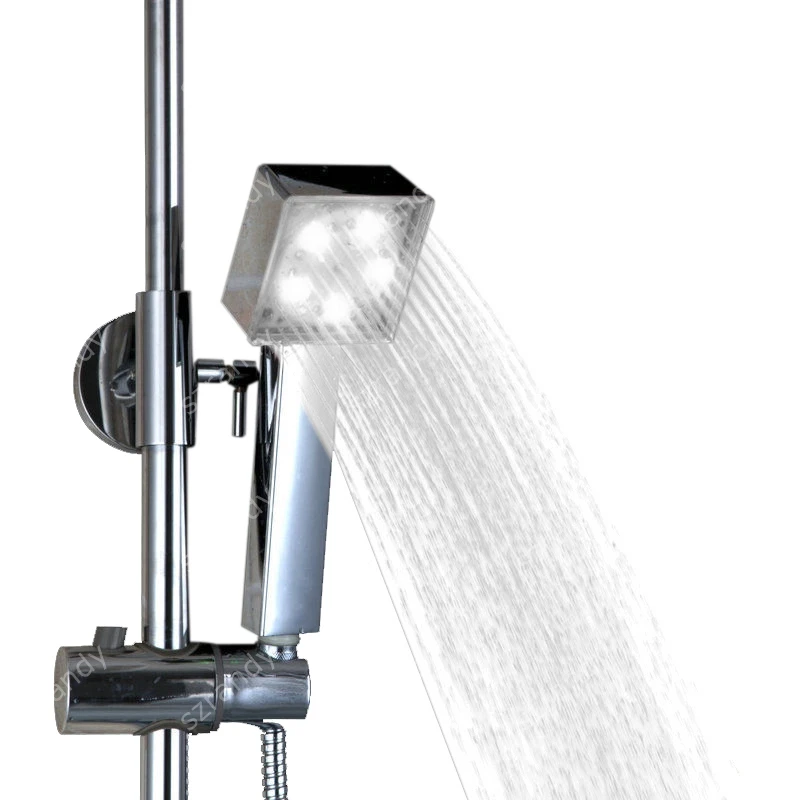 White Color led light shower head Water Flow Shower Head Bath Led Handle Watering for shower
White Color led light shower head Water Flow Shower Head Bath Led Handle Watering for shower