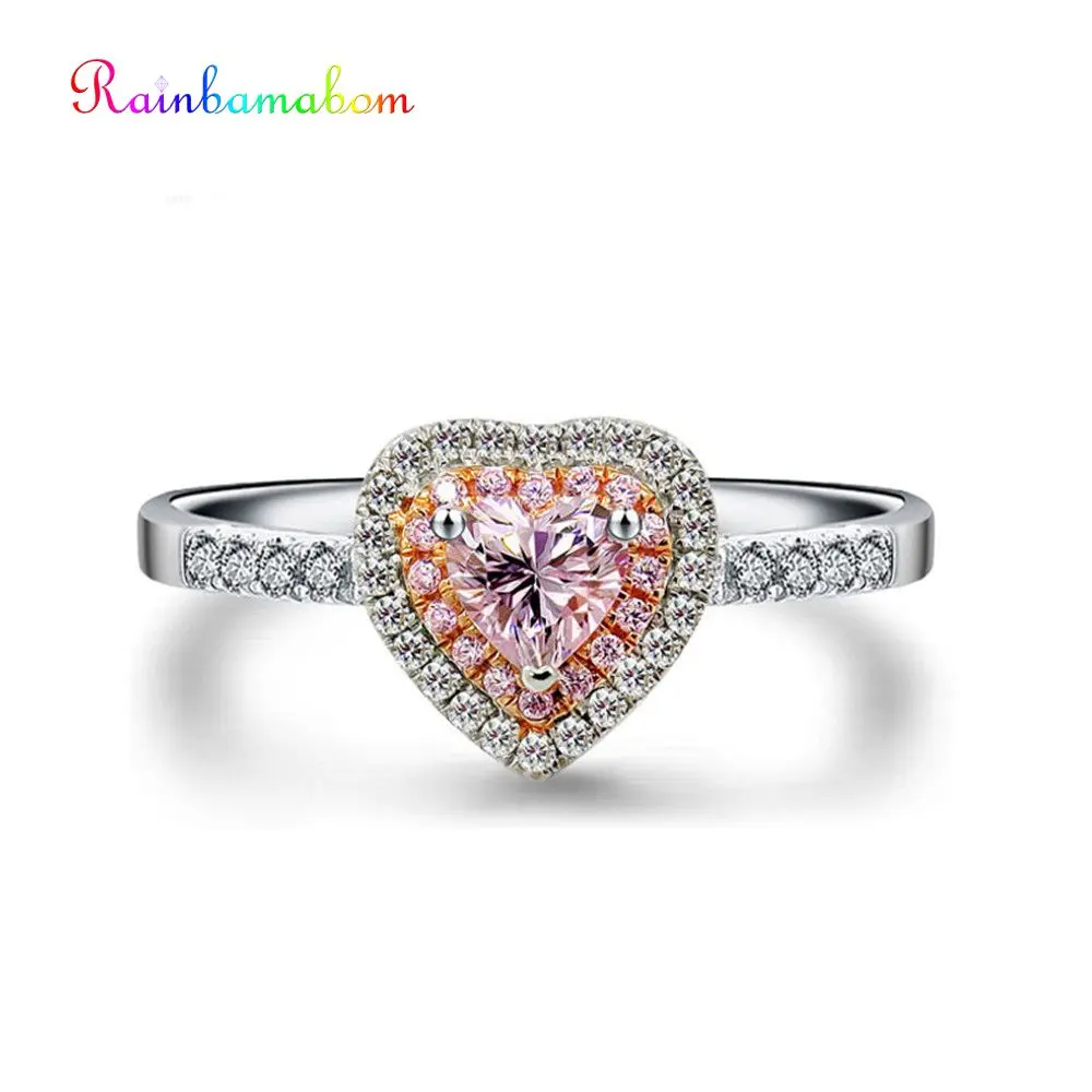 Rainbamabom 925 Solid Sterling Silver Love Heart Sapphire Wedding Engagement Anniversary Cluster Ring Jewelry Wholesale Size 6-9
Rainbamabom 925 Solid Sterling Silver Love Heart Sapphire Wedding Engagement Anniversary Cluster Ring Jewelry Wholesale Size 6-9