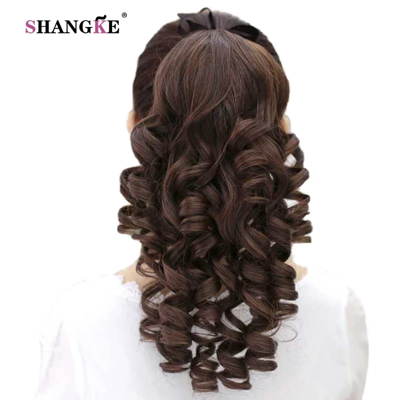 SHANGKE Long Kinky Curly Ponytail Drawstring Hair Heat Resistant Clip In Hair Extensions Natural Fake Hair Tail
SHANGKE Long Kinky Curly Ponytail Drawstring Hair Heat Resistant Clip In Hair Extensions Natural Fake Hair Tail