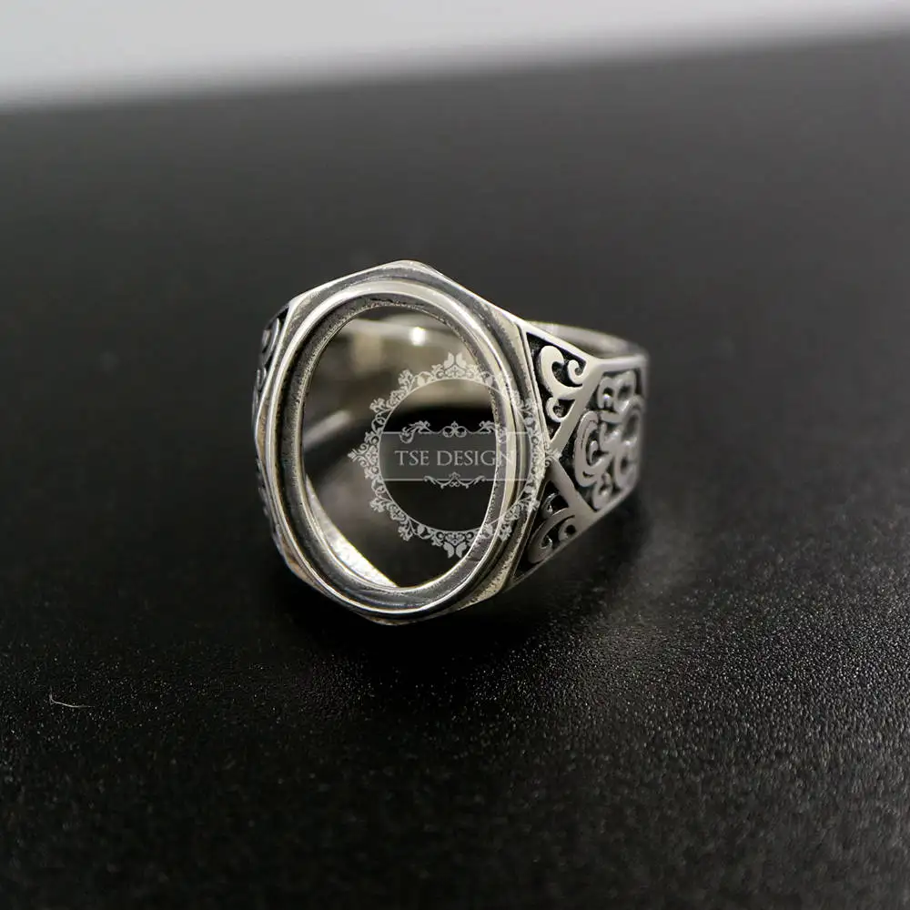13x18 мм овальное искусственное серебряное кольцо ободок диаметром 18 5