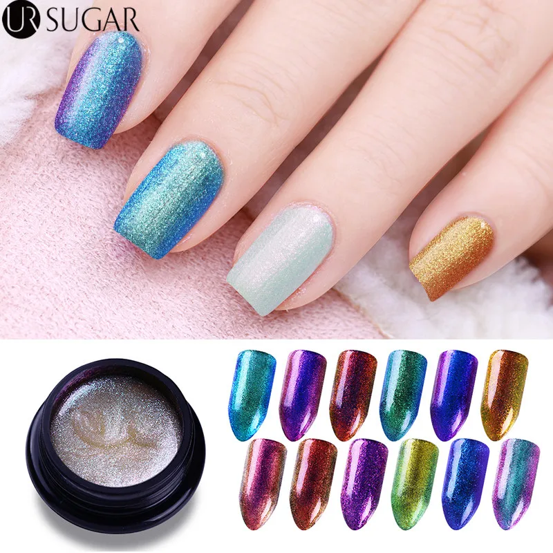 UR SUGAR 5ml Chameleon Gel Lacquer Sparkly Soak Off UV Gel Polish Color Coat UV LED Nail Art Gel Varnish DIY Nail Art Paint
UR SUGAR 5ml Chameleon Gel Lacquer Sparkly Soak Off UV Gel Polish Color Coat UV LED Nail Art Gel Varnish DIY Nail Art Paint
