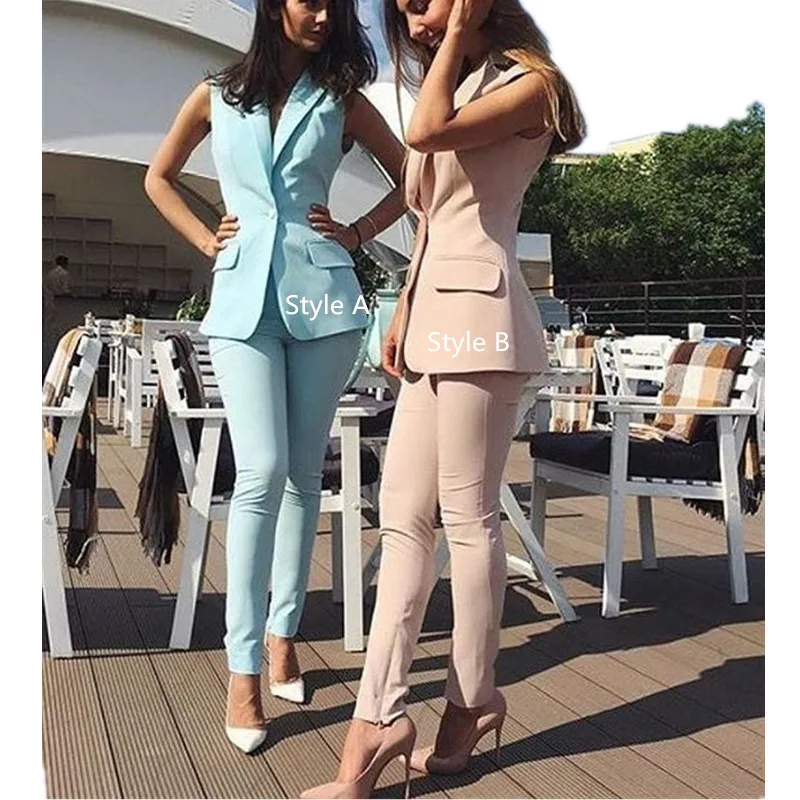 Women's suit two-piece custom spring and summer women's slim fit for business office ladies evening dress sleeveless suit
Women's suit two-piece custom spring and summer women's slim fit for business office ladies evening dress sleeveless suit