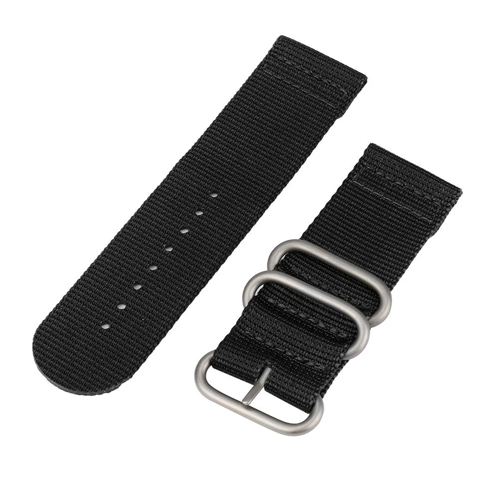 Фото Nylon Watchband Strap 26mm Watch Band Stainless Steel Buckle Canvas Army Replacement Luxury For Watches#T | Наручные часы