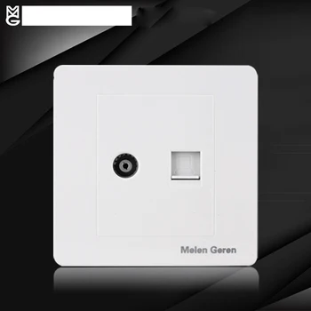 Antenna TV Computer Wall Socket Panel Dual Port Without Plug Adapter Internet CAT5E Network Module Cable Interface Outlet 220V
Antenna TV Computer Wall Socket Panel Dual Port Without Plug Adapter Internet CAT5E Network Module Cable Interface Outlet 220V