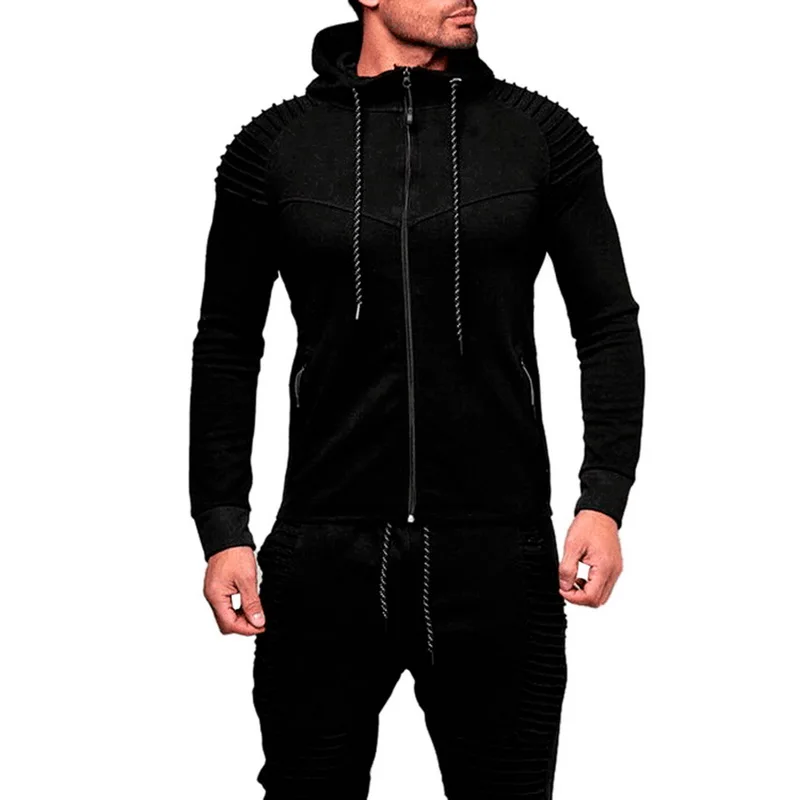 Zipper Pocket Solid Hooded Cardigan for Men Zipper Spring Black Hoodies Coat Men Casual Long Sleeve Sweatshirts Male Jacket
Zipper Pocket Solid Hooded Cardigan for Men Zipper Spring Black Hoodies Coat Men Casual Long Sleeve Sweatshirts Male Jacket