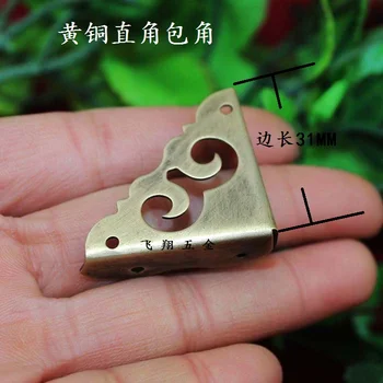 31MM Brass right angle corners Antique copper corners Gift four corners Protection angle High-end furniture Corner Wholesale
31MM Brass right angle corners Antique copper corners Gift four corners Protection angle High-end furniture Corner Wholesale