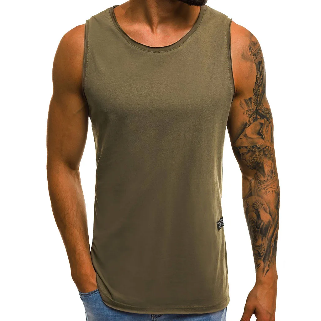 Men's Summer Casual Slim Sleeveless Top Blouse debardeur male Sleeveless Men Running Gym Vest body-building Personality
Men's Summer Casual Slim Sleeveless Top Blouse debardeur male Sleeveless Men Running Gym Vest body-building Personality