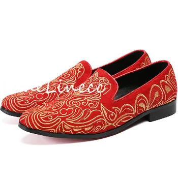 2017 Summer Men Red/Black/Blue Suede Leather Genuine Letaher Embroidery Men'S Mocassins Fashion Flats Male Footwear Walking
2017 Summer Men Red/Black/Blue Suede Leather Genuine Letaher Embroidery Men'S Mocassins Fashion Flats Male Footwear Walking