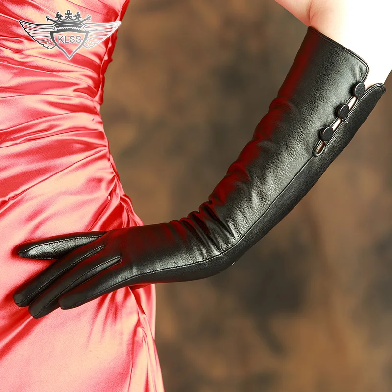 Free Shipping Women Genuine Leather Gloves 40cm Long Top Quality Goatskin Gloves Winter Black Driving Sheepskin Gloves X99
Free Shipping Women Genuine Leather Gloves 40cm Long Top Quality Goatskin Gloves Winter Black Driving Sheepskin Gloves X99