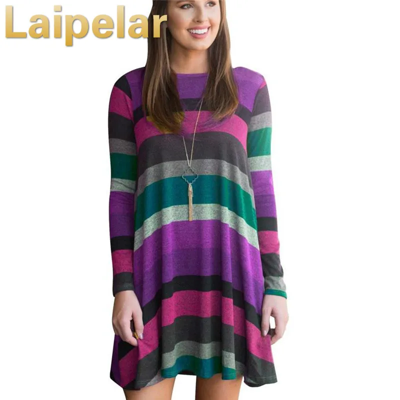 2019 Brand Women Long-Sleeved Striped Dresses Spring Winter Female Cotton Clothing Ladies Slim Sexy Round-Neck Hedging Dress
2019 Brand Women Long-Sleeved Striped Dresses Spring Winter Female Cotton Clothing Ladies Slim Sexy Round-Neck Hedging Dress