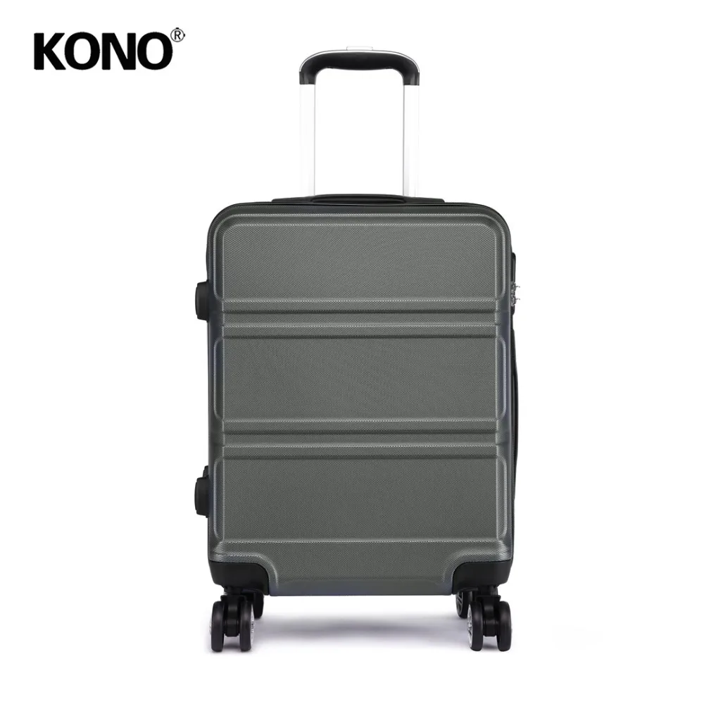 

KONO Rolling Luggage Travel Suitcase Check In Carry on Trolley Case Bag 4 Wheels Spinner Hardside ABS 20 24 28 Inch Set YD1871L