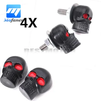 4x Motorcycle Tag Fastener Skull License Plate Screws Frame Bolts Black Red Eye
4x Motorcycle Tag Fastener Skull License Plate Screws Frame Bolts Black Red Eye