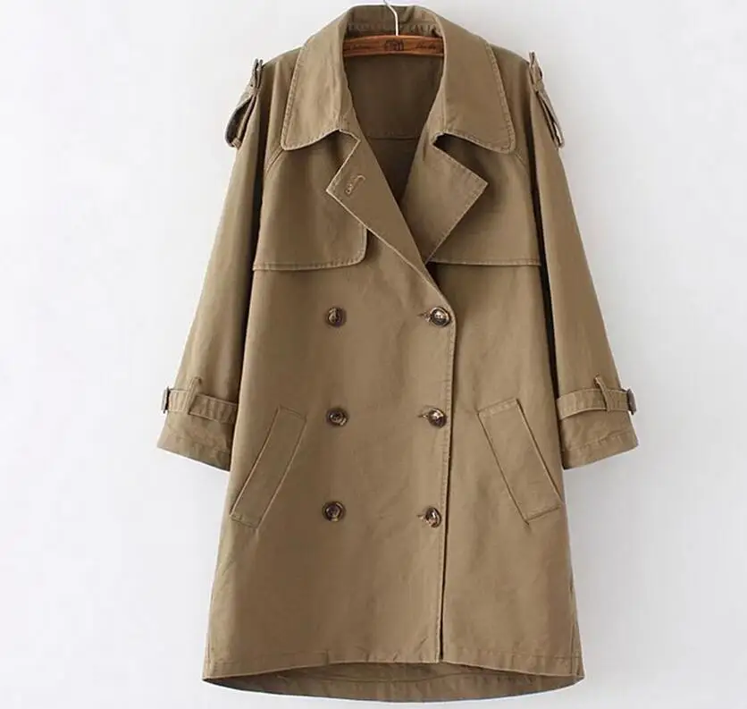 XS-M Hot 2019 Spring Women New Long Fashion Loose In The Leisure Long Double-breasted Trench Coat
XS-M Hot 2019 Spring Women New Long Fashion Loose In The Leisure Long Double-breasted Trench Coat
