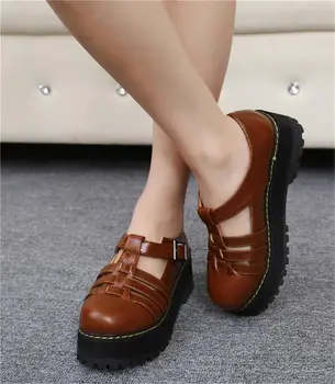 Round Toe Students Shoes British Style Retro Casual Shoes New Japan Harajuku Shoes Thick Scarpe Donna Tenis Feminino
Round Toe Students Shoes British Style Retro Casual Shoes New Japan Harajuku Shoes Thick Scarpe Donna Tenis Feminino