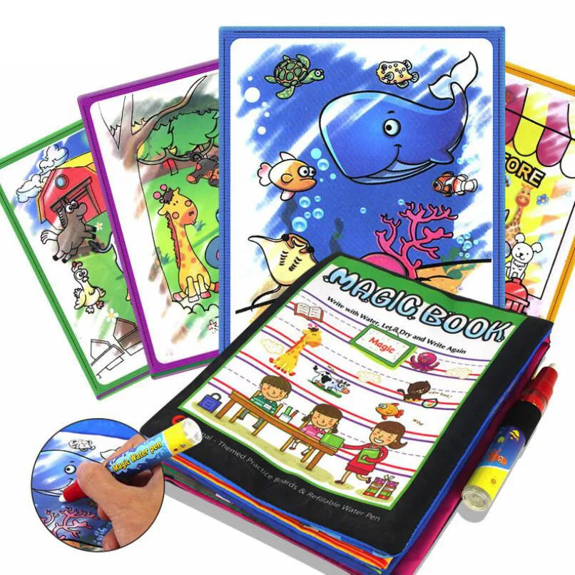 Baby Puzzle Kids Magic Water Drawing Cloth Book Doodling Painting Toy Repeat Painting for Children Early Education Toys
Baby Puzzle Kids Magic Water Drawing Cloth Book Doodling Painting Toy Repeat Painting for Children Early Education Toys