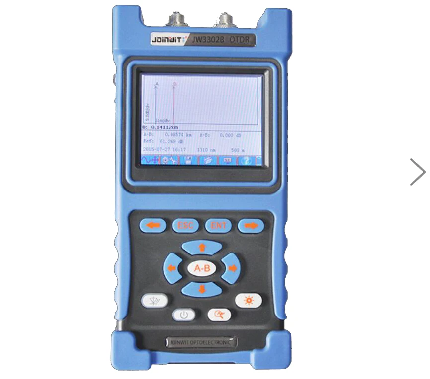 Handheld JW3302-SM-OTDR-1310-1550nm-30-28dB,Integrated VFL, Touch Screen Optical Time Domain Reflectometers BY DHL
Handheld JW3302-SM-OTDR-1310-1550nm-30-28dB,Integrated VFL, Touch Screen Optical Time Domain Reflectometers BY DHL
