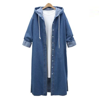 Women Hooded Jackets Winter Hoodies Coat Outerwear Casual Long Sleeve Denim Jacket Long Jean Coat Outwear Overcoat 2018 Fashion
Women Hooded Jackets Winter Hoodies Coat Outerwear Casual Long Sleeve Denim Jacket Long Jean Coat Outwear Overcoat 2018 Fashion