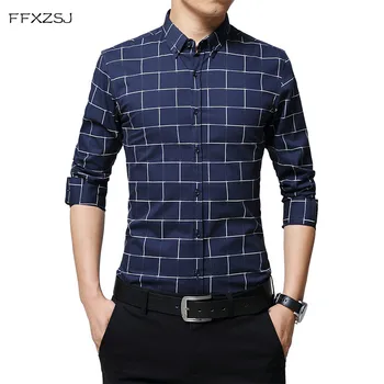 FFXZSJ Men Shirt 2018 Spring New Fashion Slim Fit Plaid Shirts Business Casual Long Sleeve High Quality Cotton Shirt Plus size
FFXZSJ Men Shirt 2018 Spring New Fashion Slim Fit Plaid Shirts Business Casual Long Sleeve High Quality Cotton Shirt Plus size