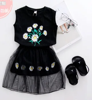 2019 New Girls Vest Dress Children Two Pieces Baby Little Flower Sleeveless T-shirt Yarn Skirt Suit 3-7 Years
2019 New Girls Vest Dress Children Two Pieces Baby Little Flower Sleeveless T-shirt Yarn Skirt Suit 3-7 Years