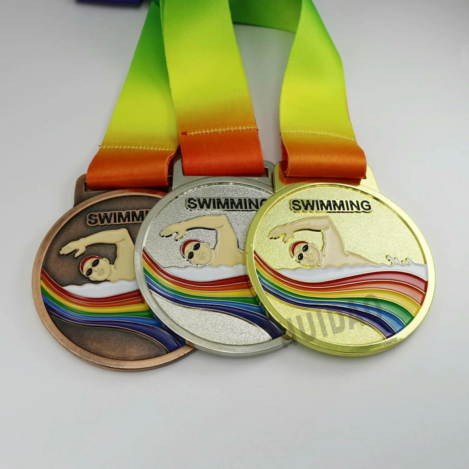 1 Set Swimming Medal with Ribbon Swimming Sprots Medallion 1 Set Contain 1Pcs Gold, 1Pcs Silver,1PCS Copper Color
1 Set Swimming Medal with Ribbon Swimming Sprots Medallion 1 Set Contain 1Pcs Gold, 1Pcs Silver,1PCS Copper Color