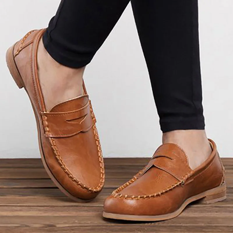 2019 Retro Women Flats Slip-on Loafers Women Shoes Shallow Ladies Shoes Round Toe Female Shoes Ballerina Flats Plus Size 35-43
2019 Retro Women Flats Slip-on Loafers Women Shoes Shallow Ladies Shoes Round Toe Female Shoes Ballerina Flats Plus Size 35-43