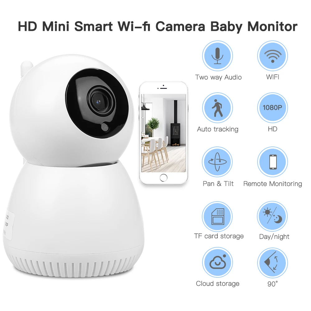Mini Wifi HD Wireless Security Cameras Motion Detection Home Two Way Audio IR Night Vision CCTV Security Camera Care Baby Cam
Mini Wifi HD Wireless Security Cameras Motion Detection Home Two Way Audio IR Night Vision CCTV Security Camera Care Baby Cam