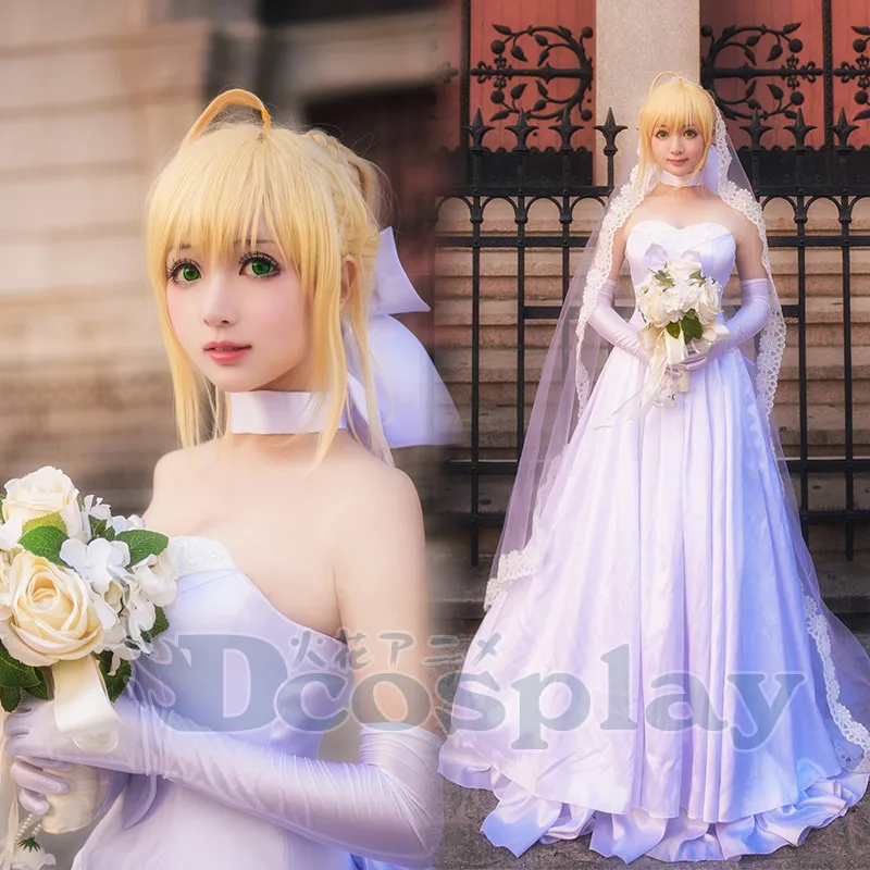 2018 Hot Anime Fate Arturia Pendragon saber Lolita Dress wedding veil Cosplay Custume For Halloween Free Shipping
2018 Hot Anime Fate Arturia Pendragon saber Lolita Dress wedding veil Cosplay Custume For Halloween Free Shipping