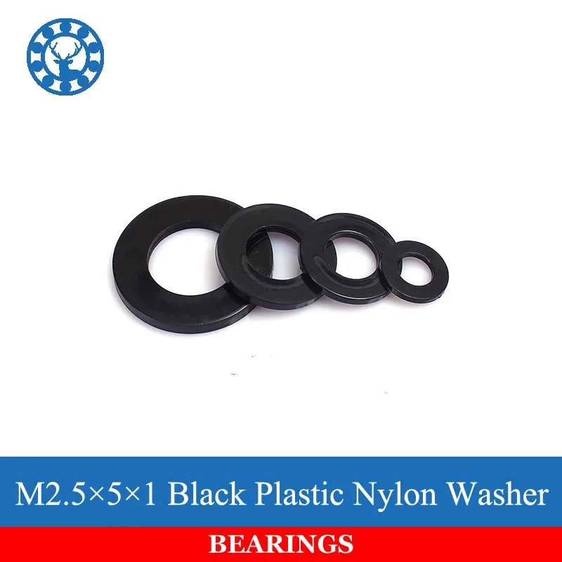 100Pcs DIN125 ISO7089 M2.5 Black Plastic Nylon Washer Plated Flat Spacer Washer Seals Gasket Ring
100Pcs DIN125 ISO7089 M2.5 Black Plastic Nylon Washer Plated Flat Spacer Washer Seals Gasket Ring