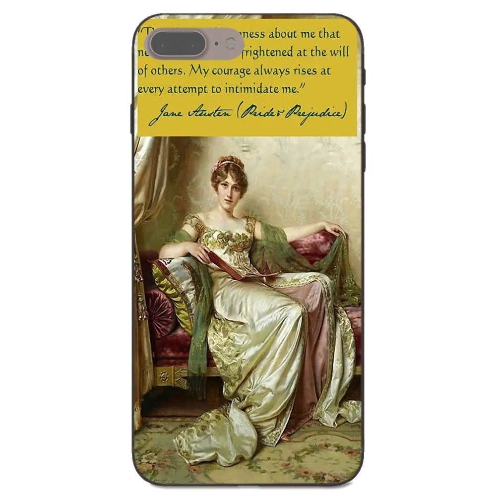 Резиновый чехол для мобильного телефона книга Джейн Остин Samsung Galaxy Note 4 8 9 G313 S3 S4 S5