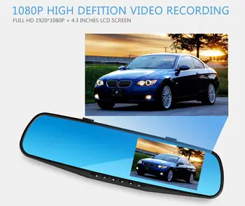 Car DVR DVRs Dash Camera Cam Digital Video Recorder Camcorder Full HD 1080P 4.3inch rear view mirror LCD screen
Car DVR DVRs Dash Camera Cam Digital Video Recorder Camcorder Full HD 1080P 4.3inch rear view mirror LCD screen
