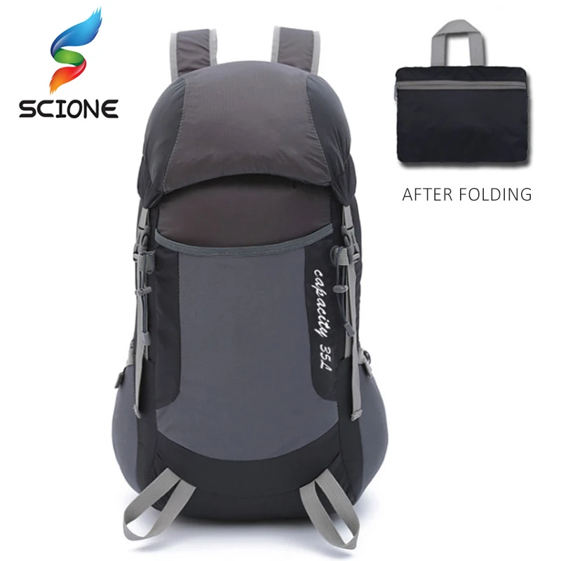 35L Foldable Nylon Waterproof Polyester Outdoor Travel Backpack Rucksack Sports Bag For Camping Hiking Trekking Backpack Mochila
35L Foldable Nylon Waterproof Polyester Outdoor Travel Backpack Rucksack Sports Bag For Camping Hiking Trekking Backpack Mochila