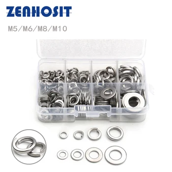 200PCS/Box M5/M6/M8/M10 High Quality Stainless Steel Flat Washers Spring Plain Washers Insulation Screw Gaskets Metal Gaskets
200PCS/Box M5/M6/M8/M10 High Quality Stainless Steel Flat Washers Spring Plain Washers Insulation Screw Gaskets Metal Gaskets