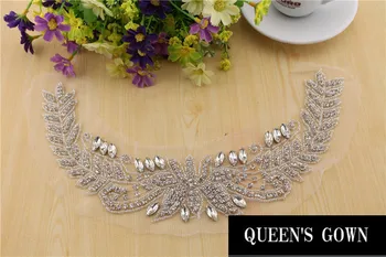 High Quality diamond patches rhinestone necklace Crystal Applique belt for wedding dress Wedding decoration accessories
High Quality diamond patches rhinestone necklace Crystal Applique belt for wedding dress Wedding decoration accessories