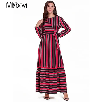 Mlybovi Striped Dress Red Muslim Dress Women Dubai Abaya Womens Muslim Loose Patchwork Robe Clothing Abaya Islamic Arab Kaftan 
Mlybovi Striped Dress Red Muslim Dress Women Dubai Abaya Womens Muslim Loose Patchwork Robe Clothing Abaya Islamic Arab Kaftan