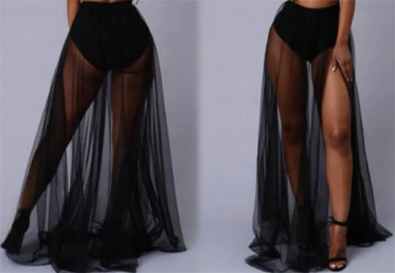 US STOCK Women Cover Up Trendy Fashion Fitted Sexy Sheer Beach Skirt Mesh See Through Long Maxi Skirt
US STOCK Women Cover Up Trendy Fashion Fitted Sexy Sheer Beach Skirt Mesh See Through Long Maxi Skirt