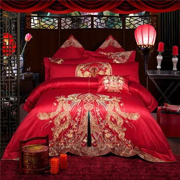 2018 New Red Jacquard bedding sets 9 pieces king size duvet cover set Egyptian Cotton bed sets luxury wedding bedlinen
2018 New Red Jacquard bedding sets 9 pieces king size duvet cover set Egyptian Cotton bed sets luxury wedding bedlinen