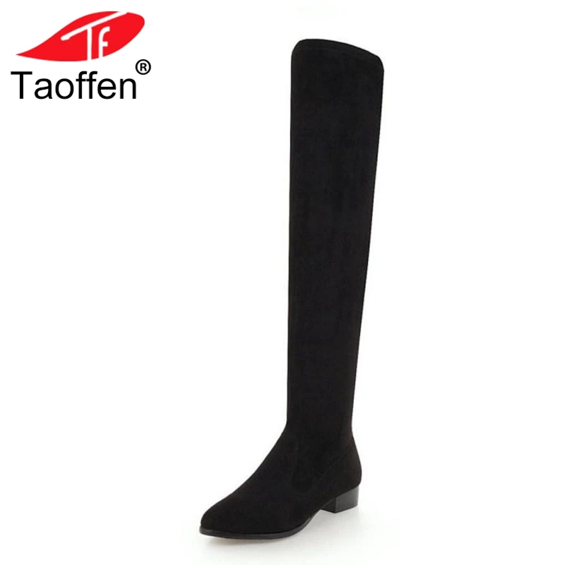 Taoffen Plus Size 34-48 Sexy Women High Heels Boots Zipper Winter Shoes Women Warm Fur Over Knee Boots Office Ladies Shoes
Taoffen Plus Size 34-48 Sexy Women High Heels Boots Zipper Winter Shoes Women Warm Fur Over Knee Boots Office Ladies Shoes
