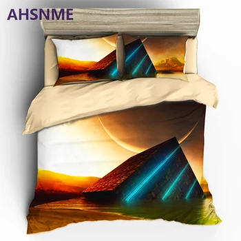 AHSNME Science Fiction Pyramid Quilt cover pillowcase New shocking HD 3D printing Bedding set King Queen Quilt Kit Europe size
AHSNME Science Fiction Pyramid Quilt cover pillowcase New shocking HD 3D printing Bedding set King Queen Quilt Kit Europe size