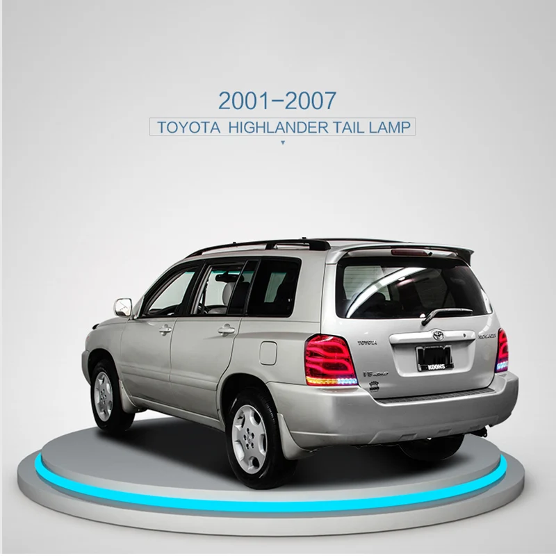2001-2007 for Toyota Highlander Car Lights LED Tail lights Assembly Ensure quality and fitment Brake light Red color
2001-2007 for Toyota Highlander Car Lights LED Tail lights Assembly Ensure quality and fitment Brake light Red color