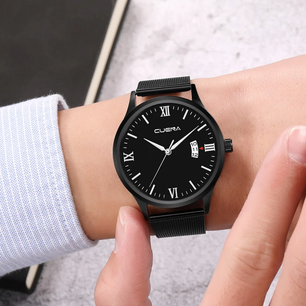 CUENA Simple Style Casual Men Watch Stainless Steel Dial Mesh Band Quartz Watches Bracelet Watch Fashion relogio masculino A40
CUENA Simple Style Casual Men Watch Stainless Steel Dial Mesh Band Quartz Watches Bracelet Watch Fashion relogio masculino A40