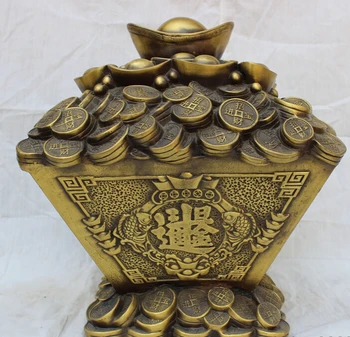 USPS to USA S1685 12" Chinese Bronze Folk Fish Statue Wealth Zhao Cai YuanBao Coin Saving Pot
USPS to USA S1685 12" Chinese Bronze Folk Fish Statue Wealth Zhao Cai YuanBao Coin Saving Pot