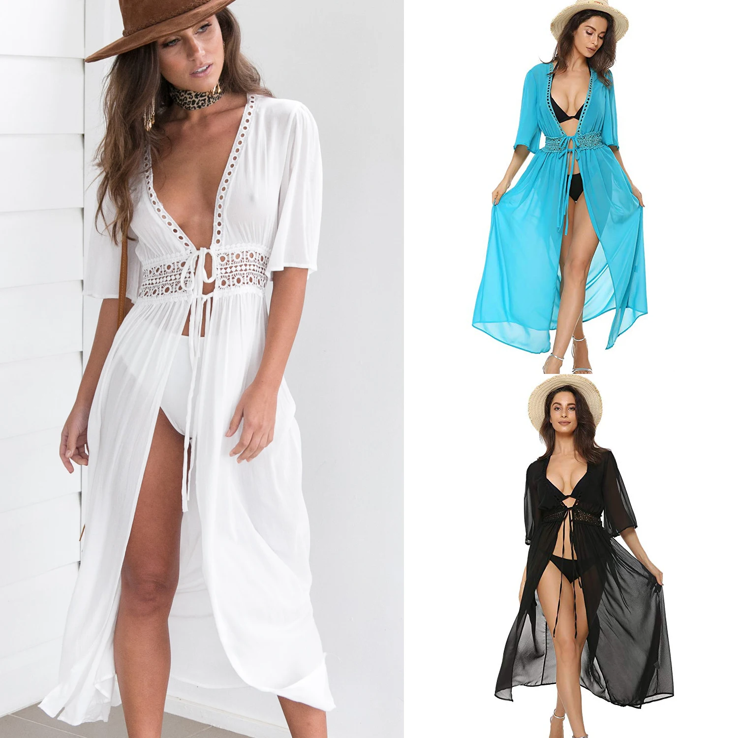 2019 Summer Maxi Dress New Women Sexy Dress Bodycon Plus Size White Dress Half Sleeve Bandage Beach Chiffon Kimono Cardigan Hot
2019 Summer Maxi Dress New Women Sexy Dress Bodycon Plus Size White Dress Half Sleeve Bandage Beach Chiffon Kimono Cardigan Hot