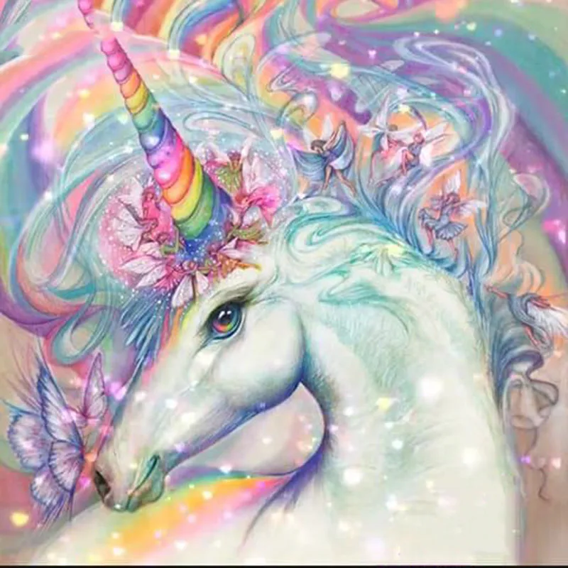 Full Square drill 5D DIY Diamond painting Rainbow unicorn Diamond Embroidery Mosaic Cross Stitch Rhinestone decoration
Full Square drill 5D DIY Diamond painting Rainbow unicorn Diamond Embroidery Mosaic Cross Stitch Rhinestone decoration