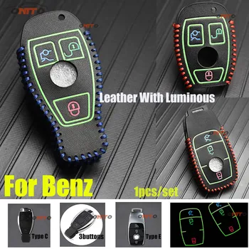 1PCS 3Buttons Fob Shell Leather Luminous Car Key Bag Covers Car Styling for Mercedes Benz W203 W204 W210 W211 W205 W124 W219
1PCS 3Buttons Fob Shell Leather Luminous Car Key Bag Covers Car Styling for Mercedes Benz W203 W204 W210 W211 W205 W124 W219