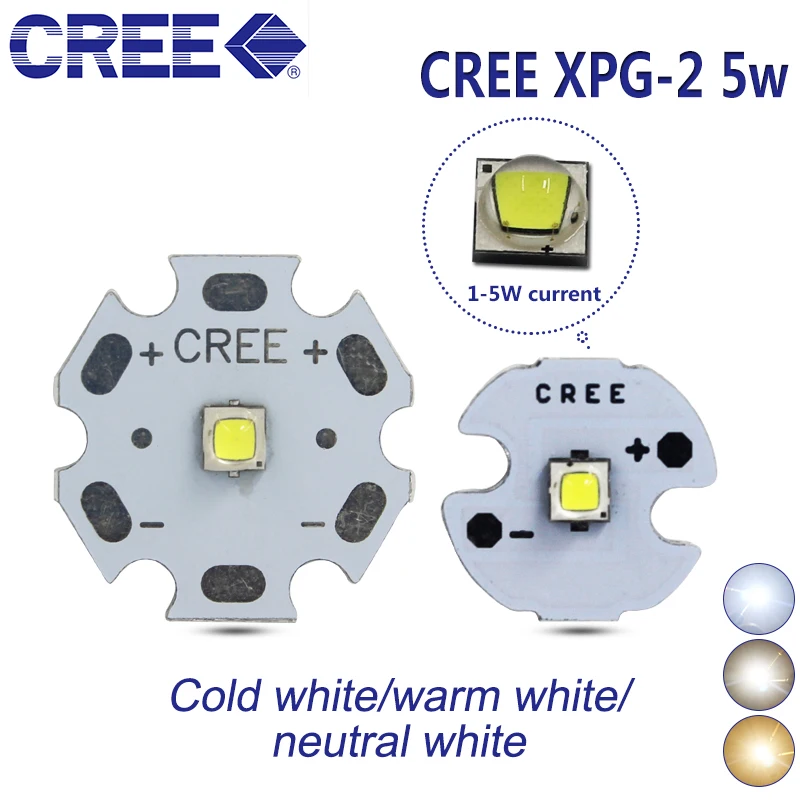 

10PCS Cree XPG2 xp-g2 generations LED 3W 5W 3535 SMD LED LAMP 6500k 4500k 3000k 20/16/14/12/10/8mm PCB board/projector