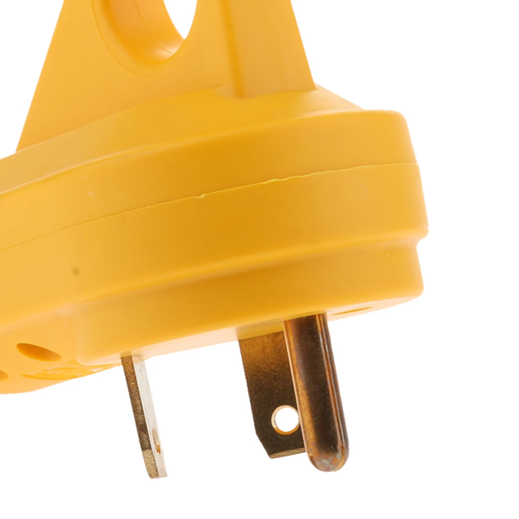 125V 30A Male Plug RV Replacement 10AWG/3C Connector ABS + Copper For RV Boat Camper Motorhome Etc Waterproof Rubber Seal 125V 30A Male Plug RV Replacement 10AWG/3C Connector ABS + Copper For RV Boat Camper Motorhome Etc Waterproof Rubber Seal